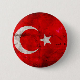 Riden ut Turkiet flagga Knapp