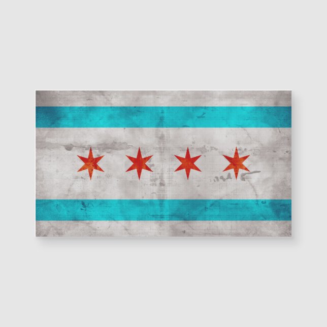 Riden ut vintageChicago statlig flagga (Framsida)