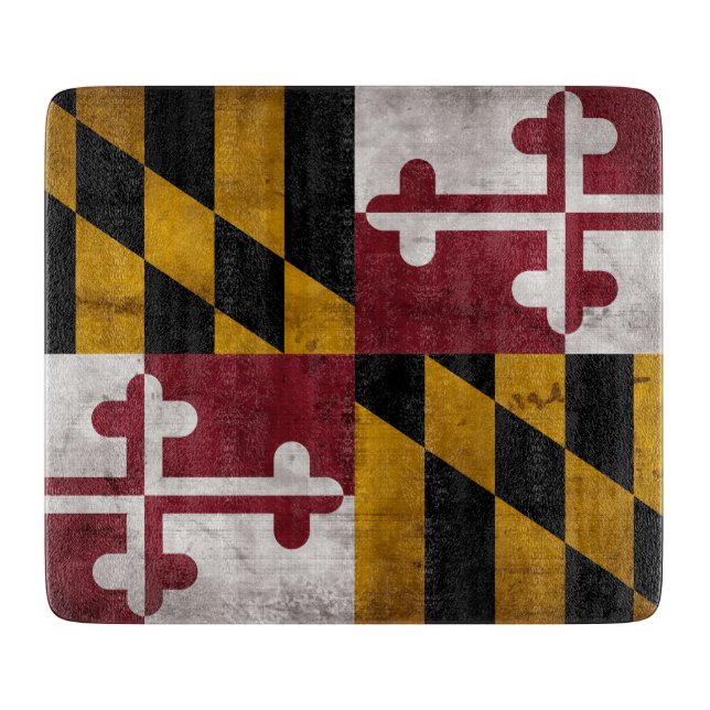 Riden ut vintageMaryland statlig flagga (Framsidan)
