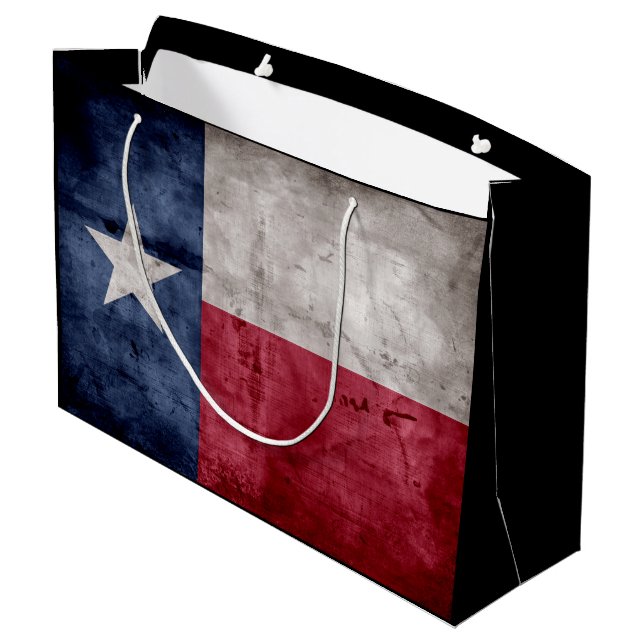 Riden ut vintageTexas statlig flagga (Baksidan Vinklad)