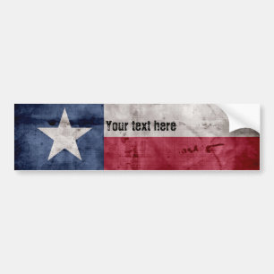 Riden ut vintageTexas statlig flagga Bildekal