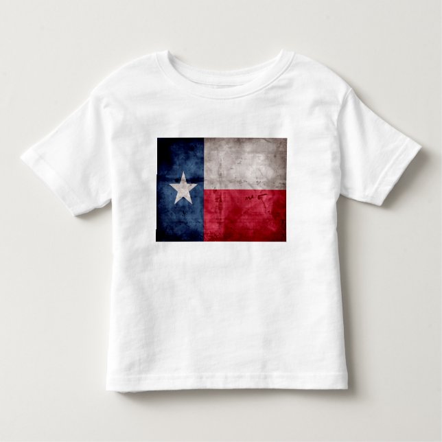 Riden ut vintageTexas statlig flagga Tee (Framsida)