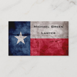 Riden ut vintageTexas statlig flagga Visitkort
