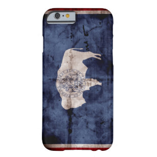 Riden ut Wyoming flagga Barely There iPhone 6 Skal