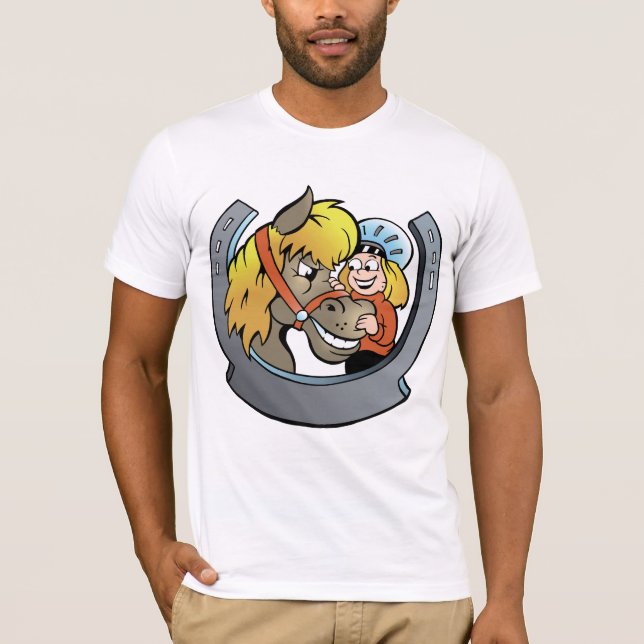 Rider and Horse Manar T-Shirt (Framsida)