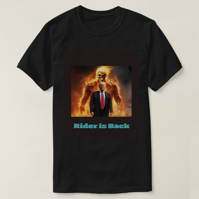 Rider är tillbaka t shirt (Design framsida)