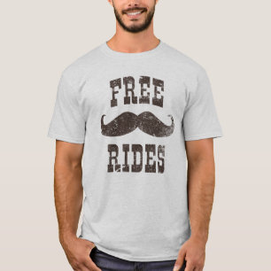 Rider den fria mustaschen för vintage T-tröja Tröja