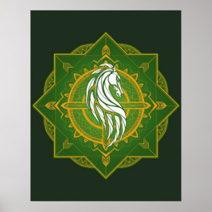 Rider of Rohan Heraldic Färg Poster