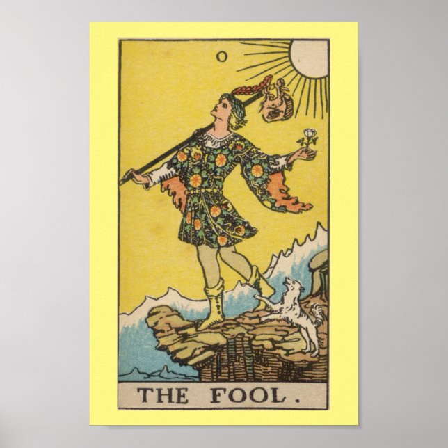 Rider Waite Smith Tarot: Fool Poster (Framsidan)