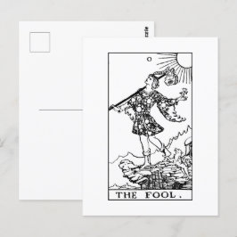 Rider Waite Tarot Major Arcana the Fool Vykort