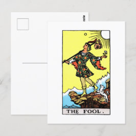 Rider Waite Tarot Major Arcana the Fool Vykort