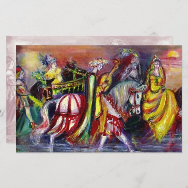 RIDERNA I NATTFantasy Brevpapper (Fram/baksida)