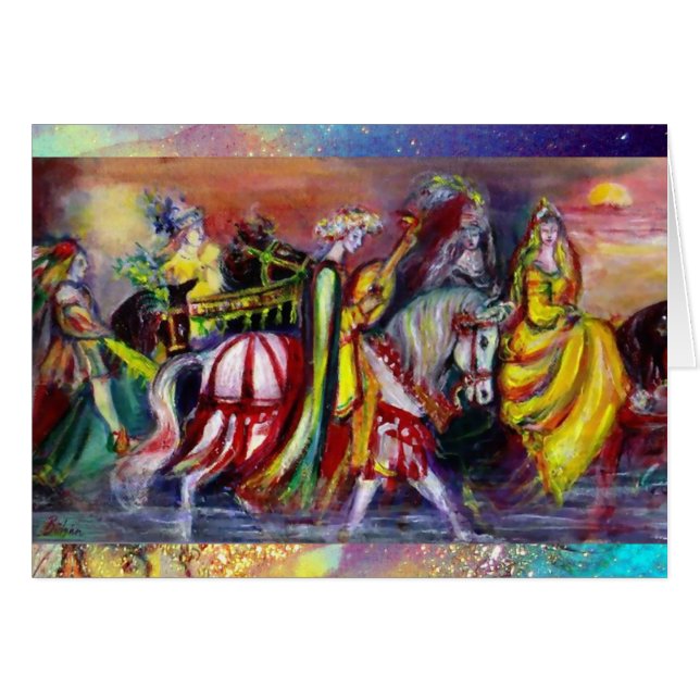 Riders in the Night Hälsningskort (Framsidan Horizontal)