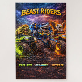 Riders monster trucks den ultimata 1014-delars för pussel