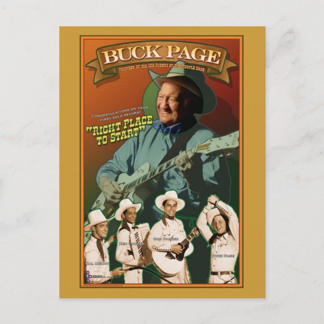 Riders of the Lila Sage. Vykort (Framsida)