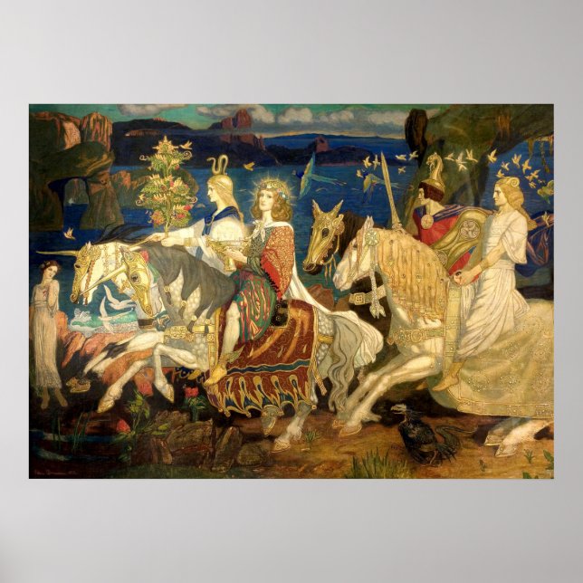 Riders of the Sidhe Celtic Revival Art by Duncan Poster (Framsidan)