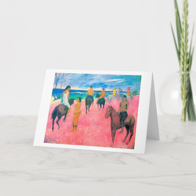 Riders på Beach, Gauguin Kort (Framsida)