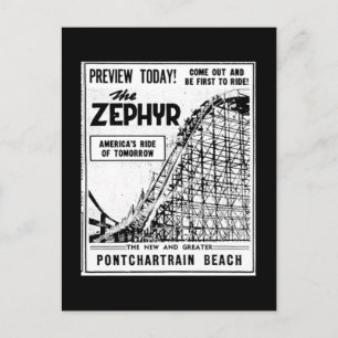 Rides at Pontchardge Beach, Zephyr Vykort