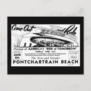 Rides at Pontchardge Beach, Zephyr Vykort