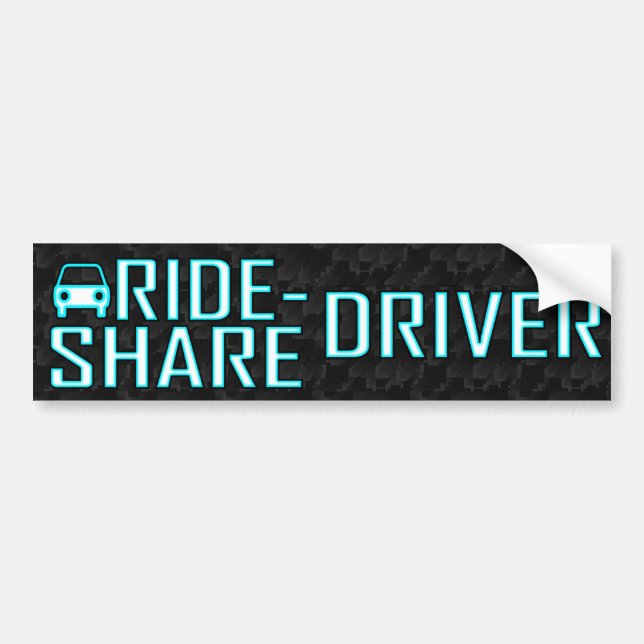 Rideshare Decal för Rideshare för  drivrutin Bildekal (Framsidan)