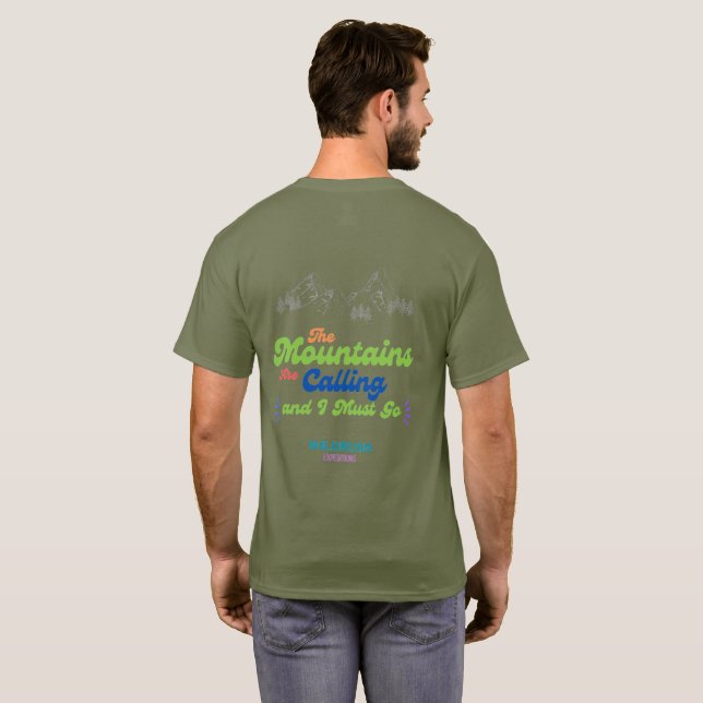 RideTheClassic The Mountain Are Calling &I Must Go T Shirt (Hel baksida)