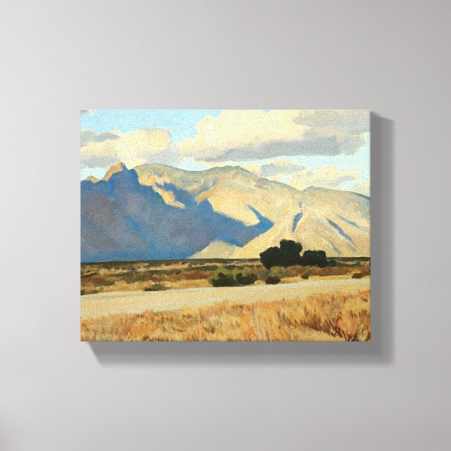Ridge och Rillito, Arizona av Maynard Dixon Canvastryck (Framsida)