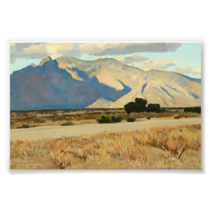Ridge och Rillito, Arizona av Maynard Dixon Fototryck