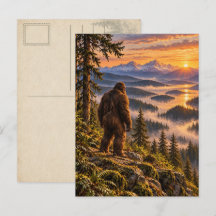 Ridge Överblick Bigfoot Vykort