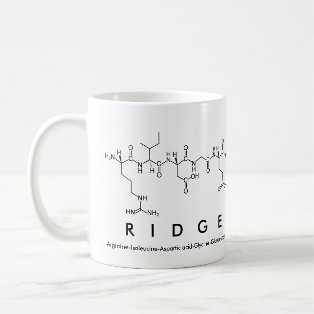 Ridge peptide namn mugg (Vänster)