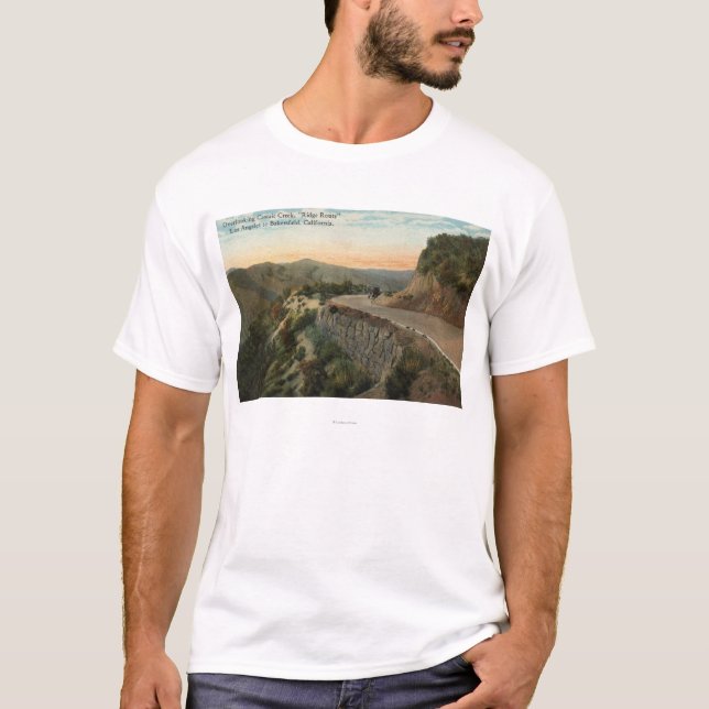 Ridge rutt som förbiser Castaic bäck T Shirt (Framsida)