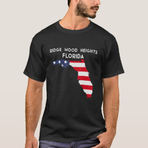 Ridge Wood Heights Florida USA State America Trave T Shirt