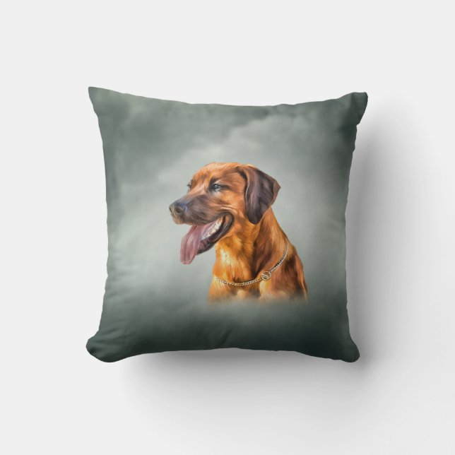 Ridgeback Teckning Kudde (Framsida)