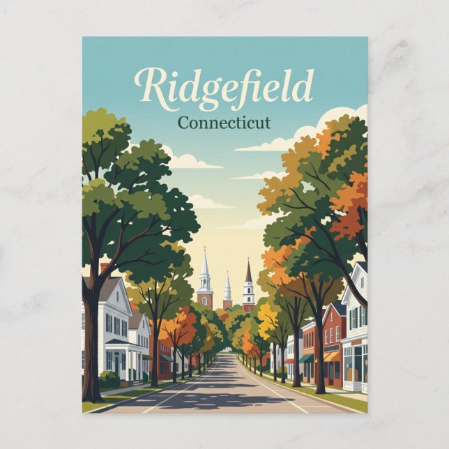 Ridgefield Connecticut Vykort (Framsida)