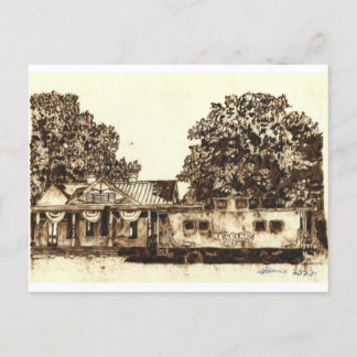 Ridgely Maryland Järnväg - Vykort