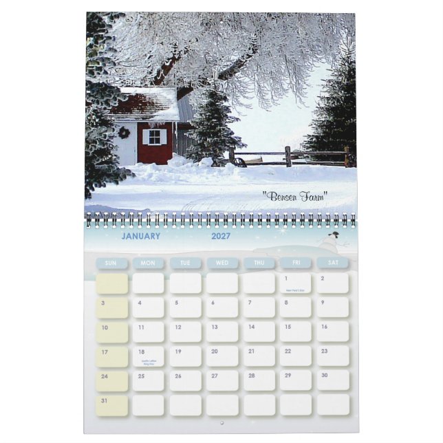 Ridgeway-väder Kalender (Jan 2027)