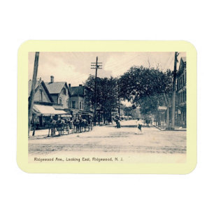 Ridgewood Ave., Ridgewood, NJ Vintage Stil Magnet