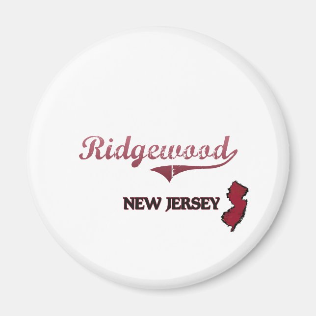 Ridgewood New jersey City Classic Magnet (Framsidan)