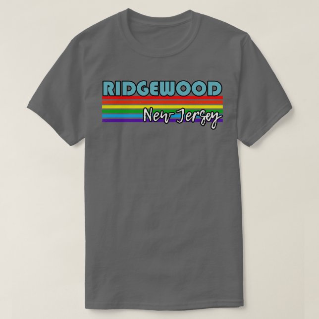 Ridgewood New jersey Pride Ridgewood LGBT Gift LG T Shirt (Design framsida)