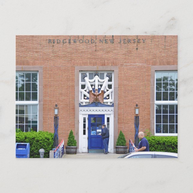 Ridgewood, NJ Post Office Vykort (Framsida)