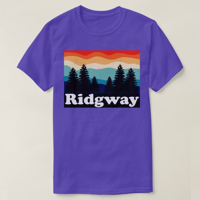 Ridgway Colorado Retro T Shirt (Design framsida)
