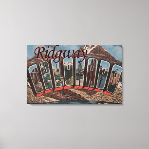 Ridgway Colorado - stora brevplatser Canvastryck