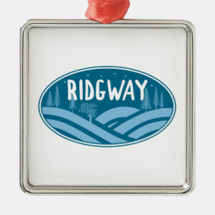 Ridgway Colorado utomhus Julgransprydnad Metall