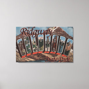 Ridgway delstatspark, Colorado Canvastryck