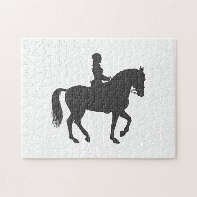 ridhäst - Välj bakgrund färg Pussel (Horisontell)