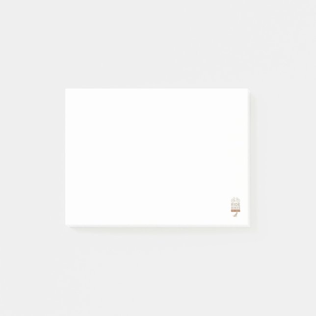 Ridiga Cyklar Knulla Hundar Rolig Cyklande Hundäls Post-it Block (Framsida)