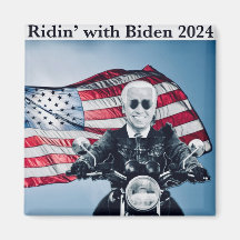 Ridin" med Biden 2024 Magnet