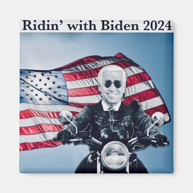 Ridin" med Biden 2024 Magnet (Framsidan)