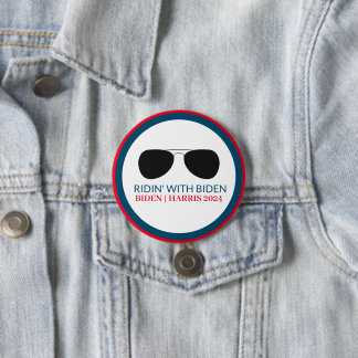 Ridin' med Biden Aviator Glasses 2024 Knapp