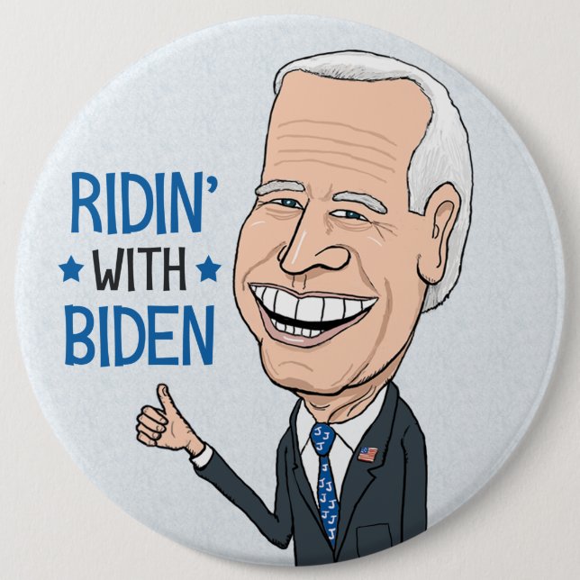 Ridin" med Biden Joe Biden Supporter Knapp (Framsida)