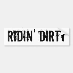 Ridin smutsar ner bildekal